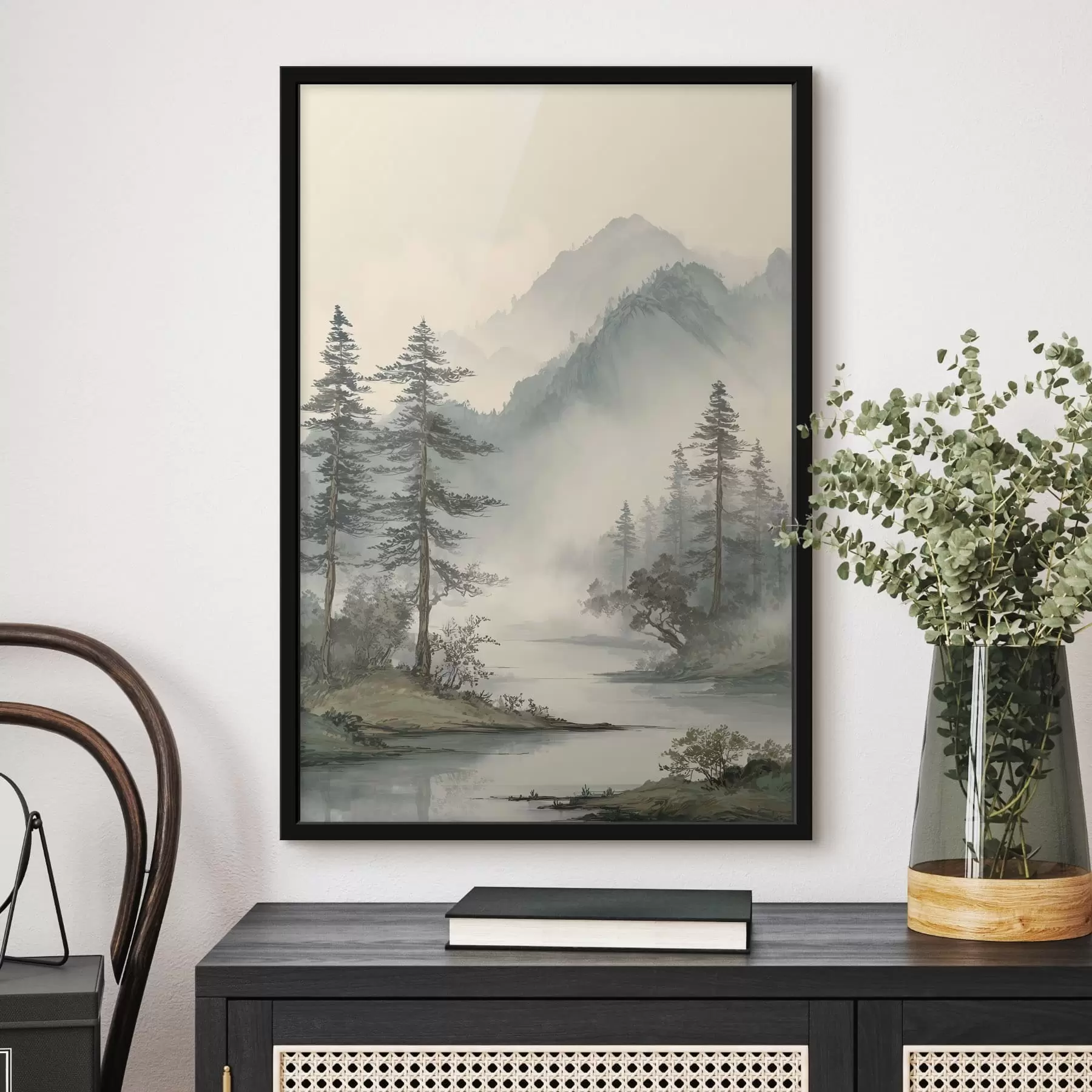 carta da parati una delicata composizione decorativa di fiori e foglie nr. f48532