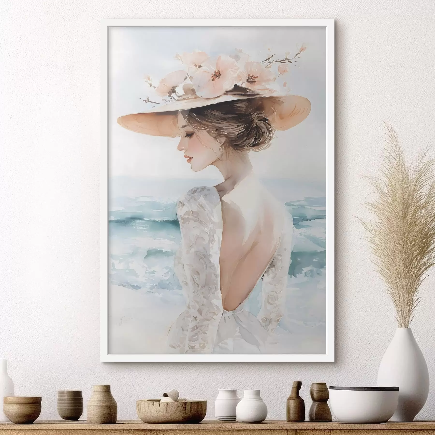 carta da parati un paesaggio montano con pini e un fiume nr. f48547