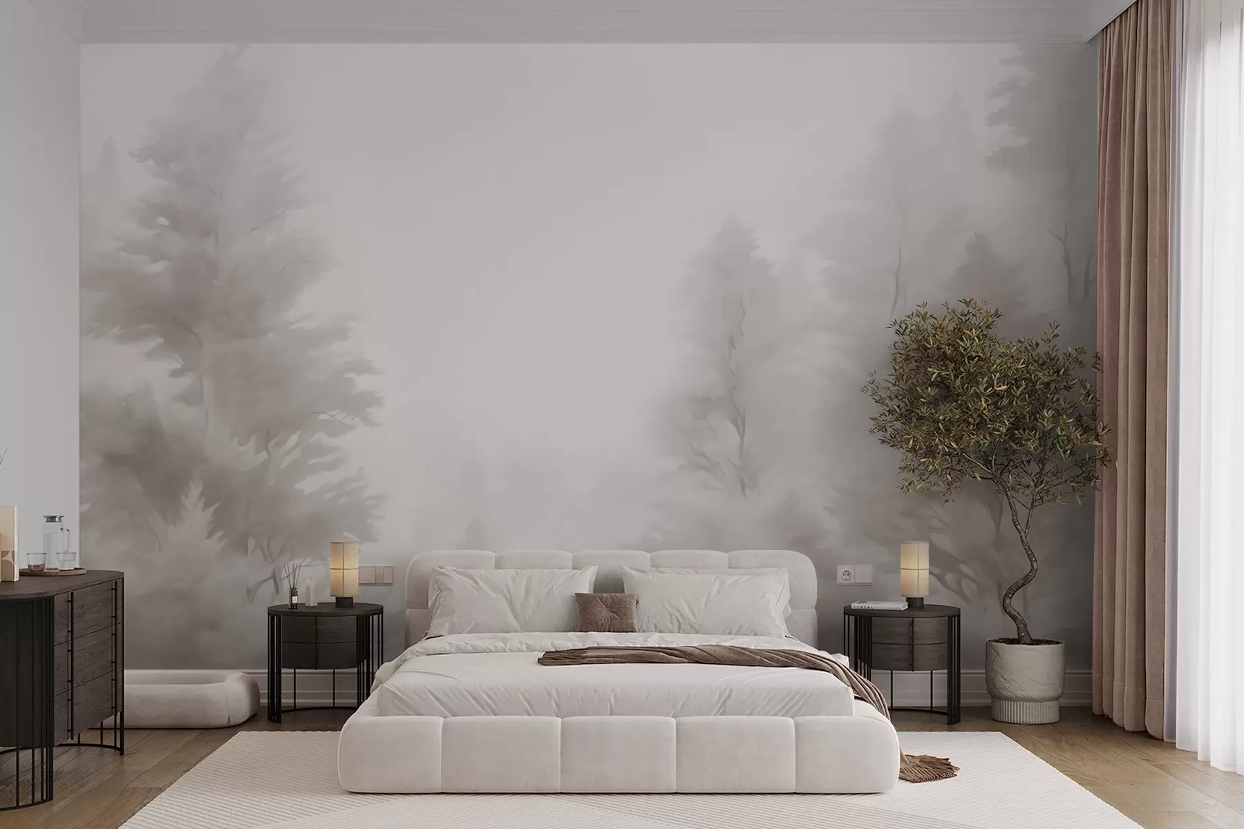 Carta da parati nature Foresta astratta 