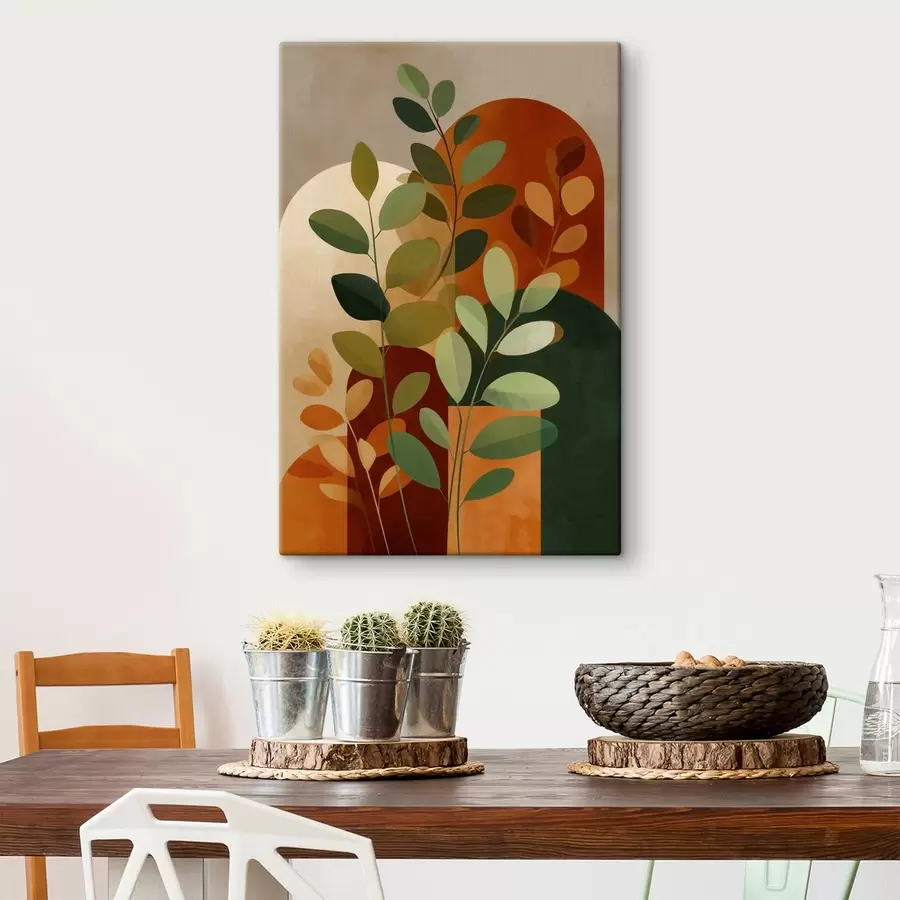 carta da parati Foglie di piante astratte nr. s48560