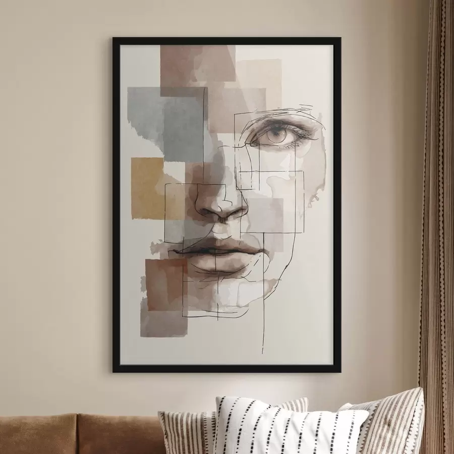 carta da parati Volto astratto nr. f48561