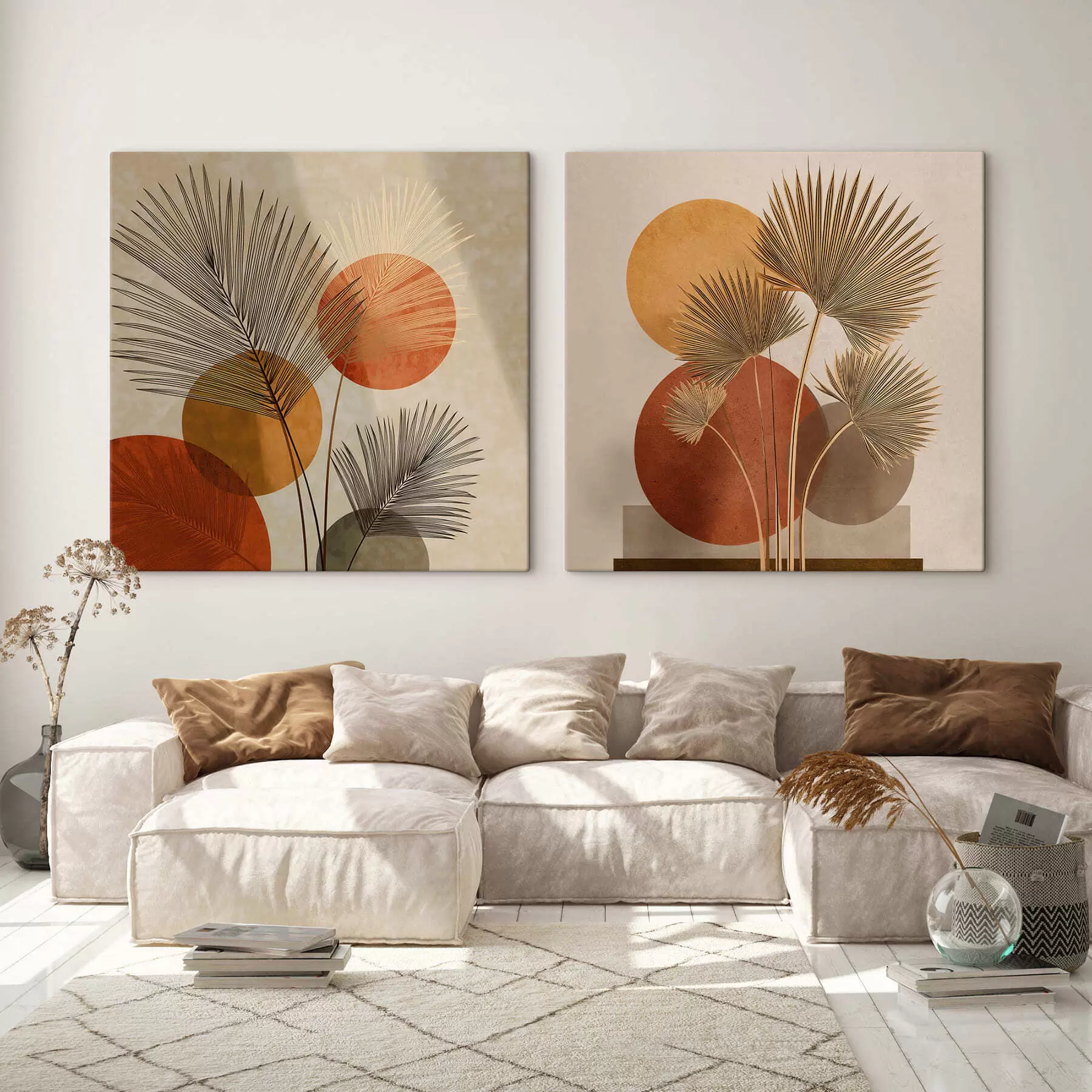 carta da parati Foglie di palma astratte nr. m30265