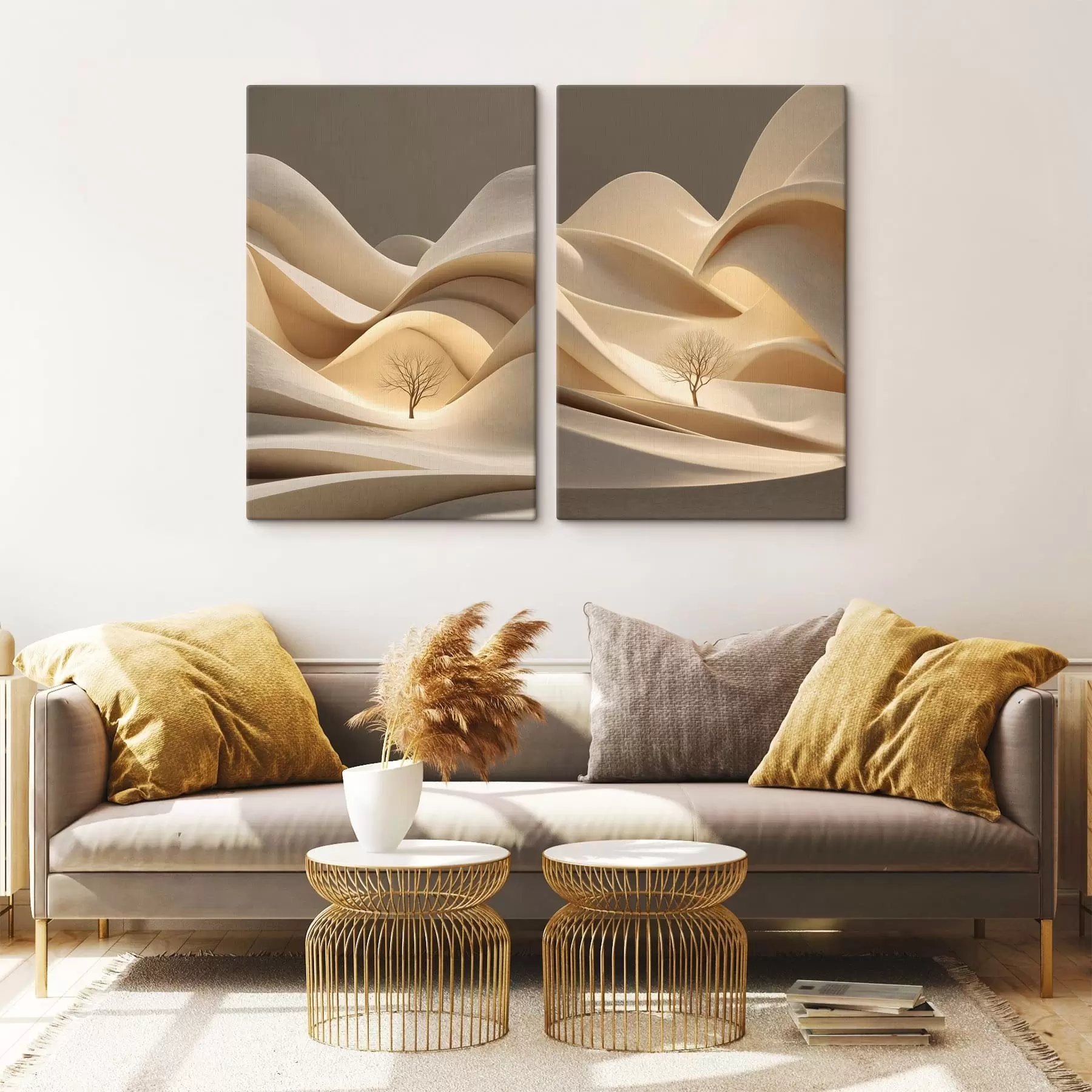 carta da parati un paesaggio surreale con un albero nr. m30261