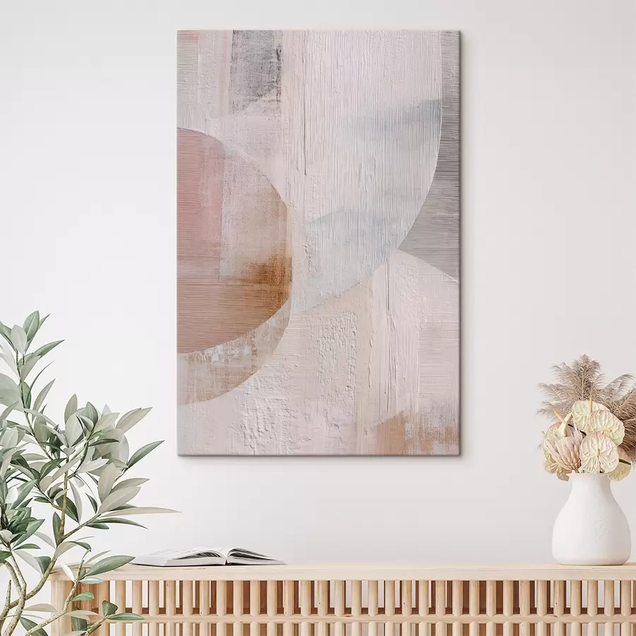 carta da parati Sfondo con texture e elementi sovrapposti in stile pittorico contemporaneo nr. s48190