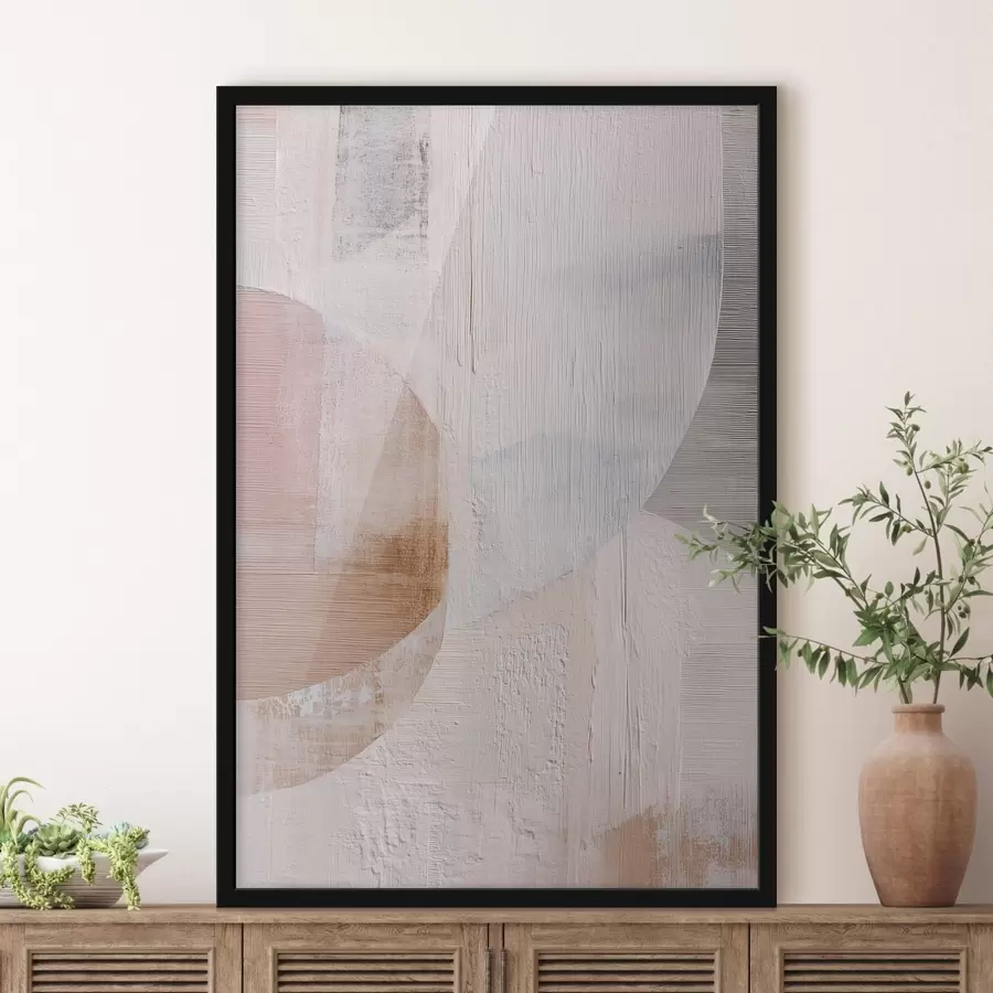 carta da parati Sfondo con texture e elementi sovrapposti in stile pittorico contemporaneo nr. f48190