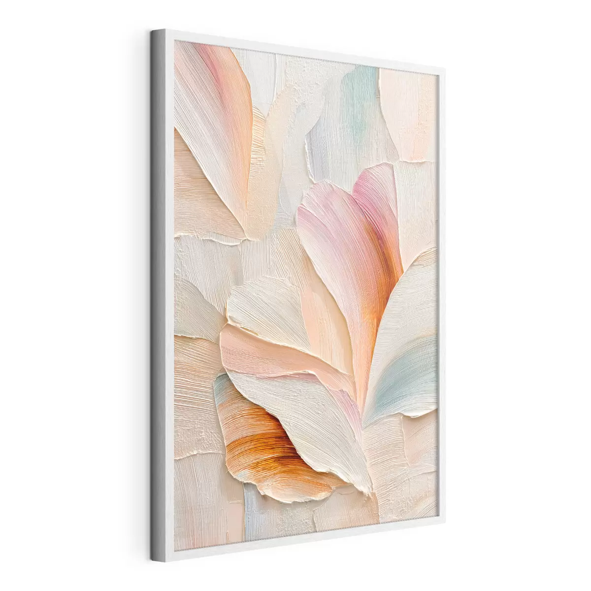 Poster Illustrazione artistica con petali tridimensionali in stile pittorico contemporaneo f48201