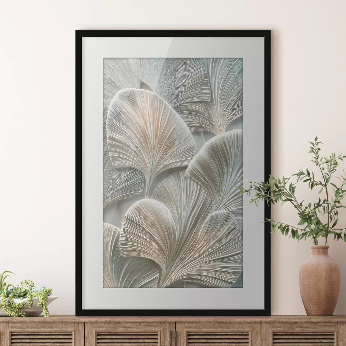 Poster Foglie e abbraccio f48210