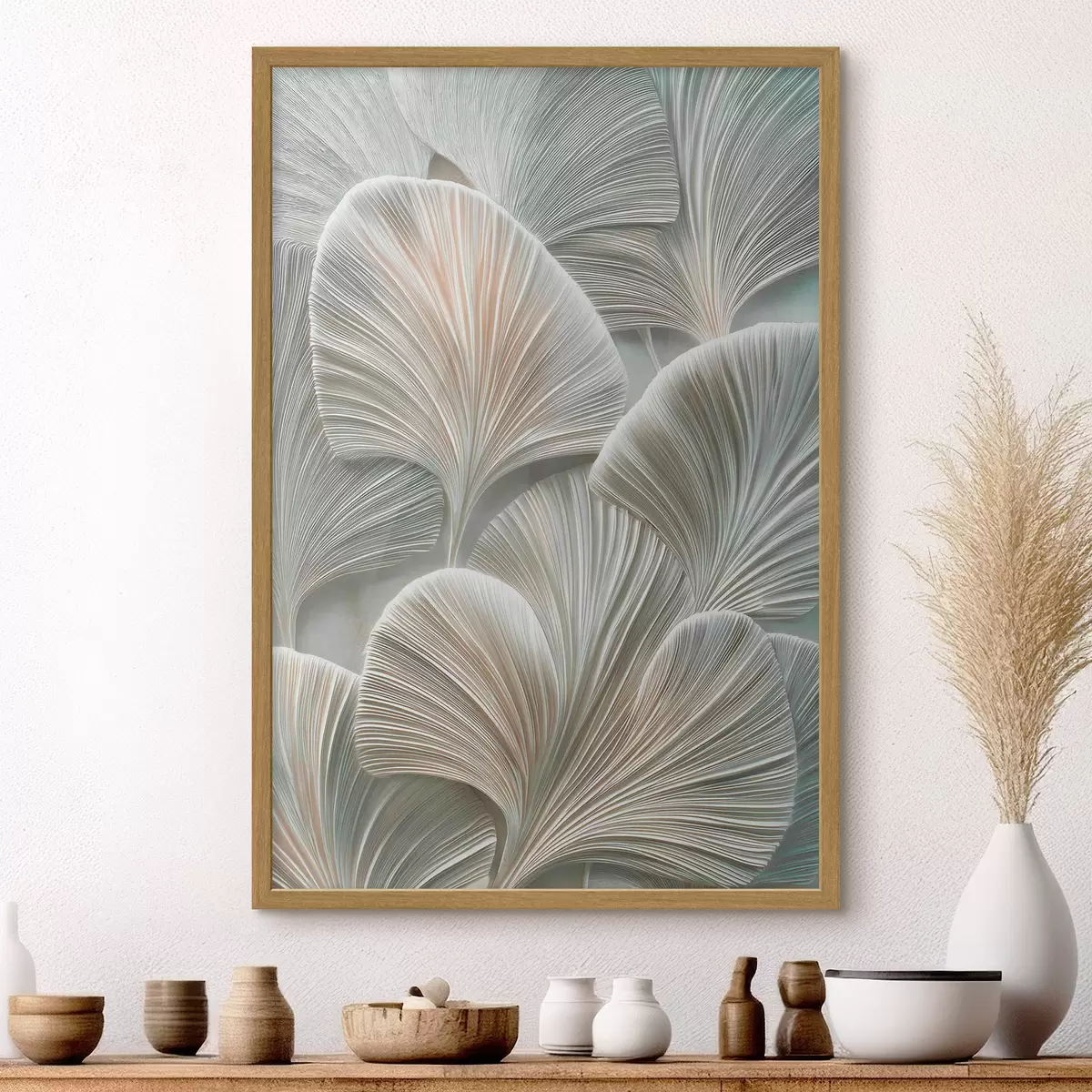 Poster Foglie e abbraccio f48210
