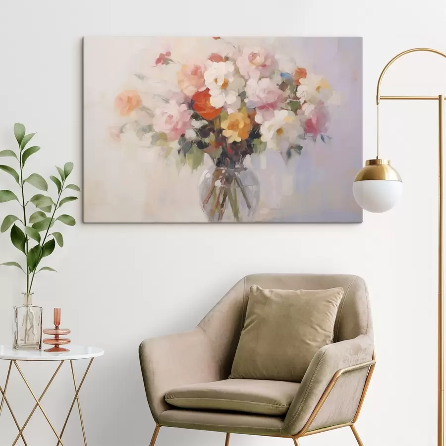 carta da parati Un bouquet di fiori imitazione di un dipinto nr. s48587