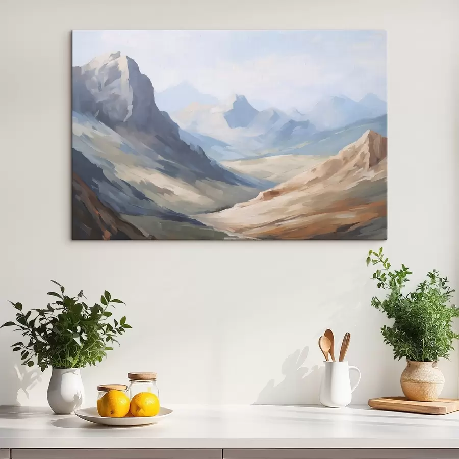 carta da parati Paesaggio di montagna imitazione della pittura nr. s48589