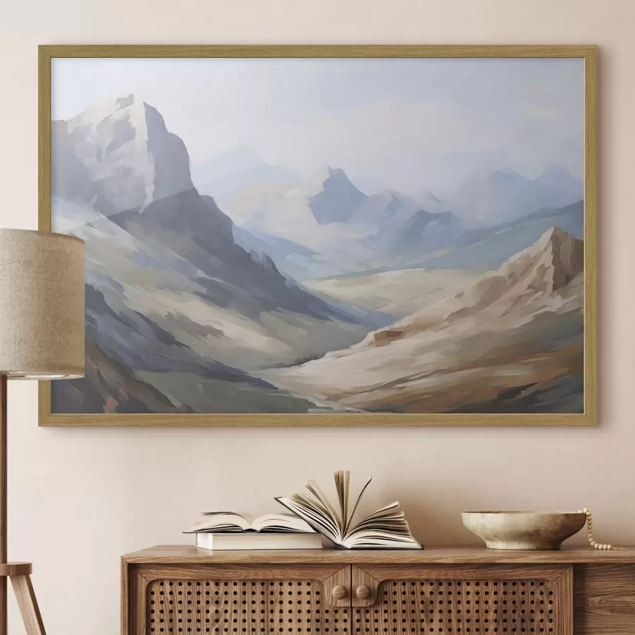 carta da parati Paesaggio di montagna imitazione della pittura nr. f48589