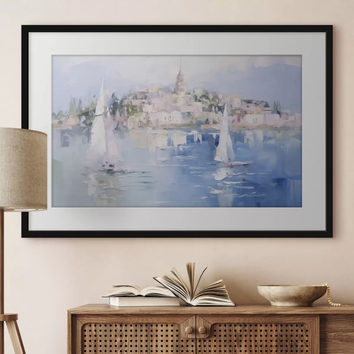 Poster Paesaggio costiero in riva al mare f48594