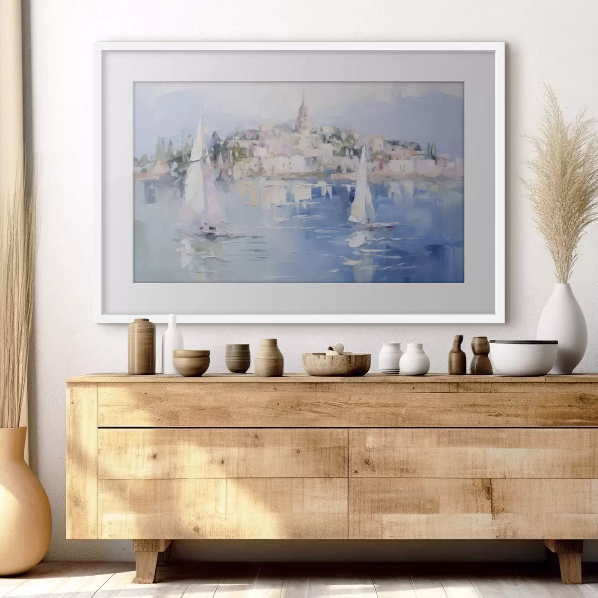 Poster Paesaggio costiero in riva al mare f48594