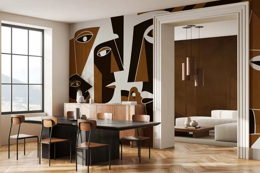 carta da parati Volti in stile africano nr. w05446