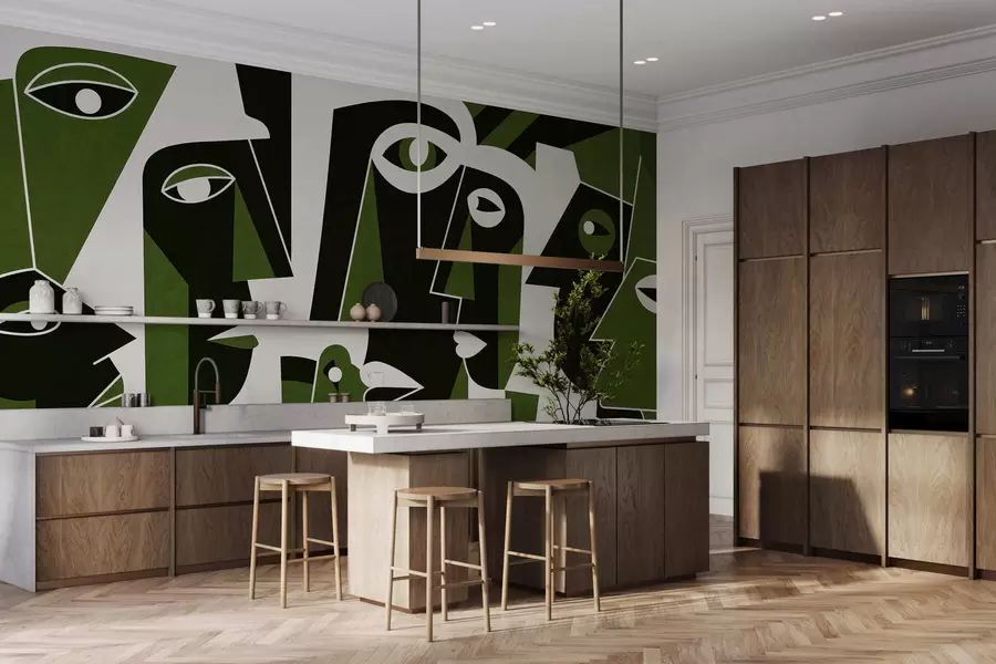 carta da parati Volti in stile africano nr. w05446v3