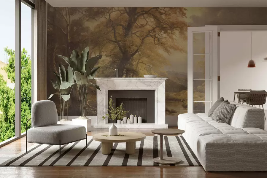 Carta da parati nature Foresta d'altri tempi 