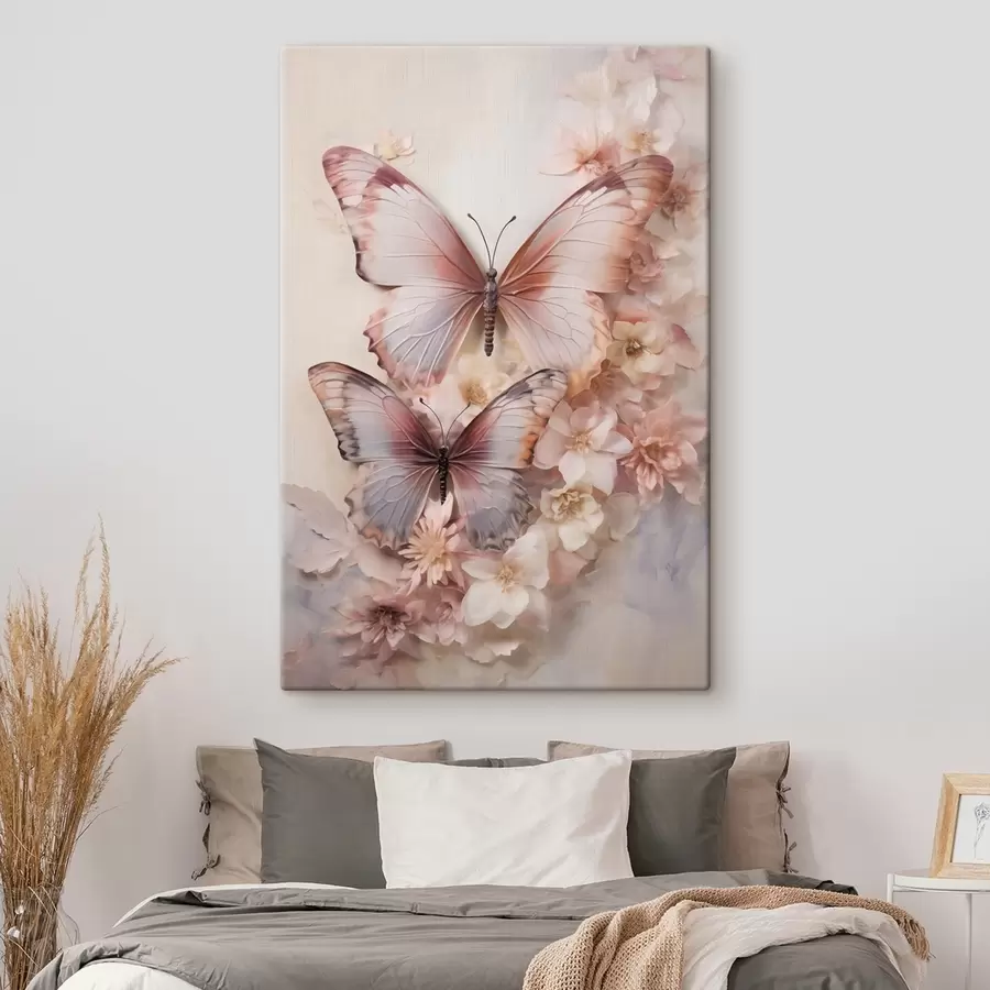 carta da parati Fiori e farfalle nr. s48565