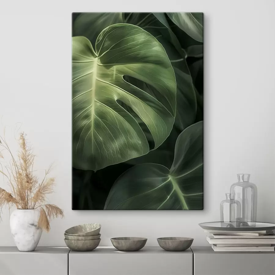 carta da parati Grandi foglie tropicali nr. s48578