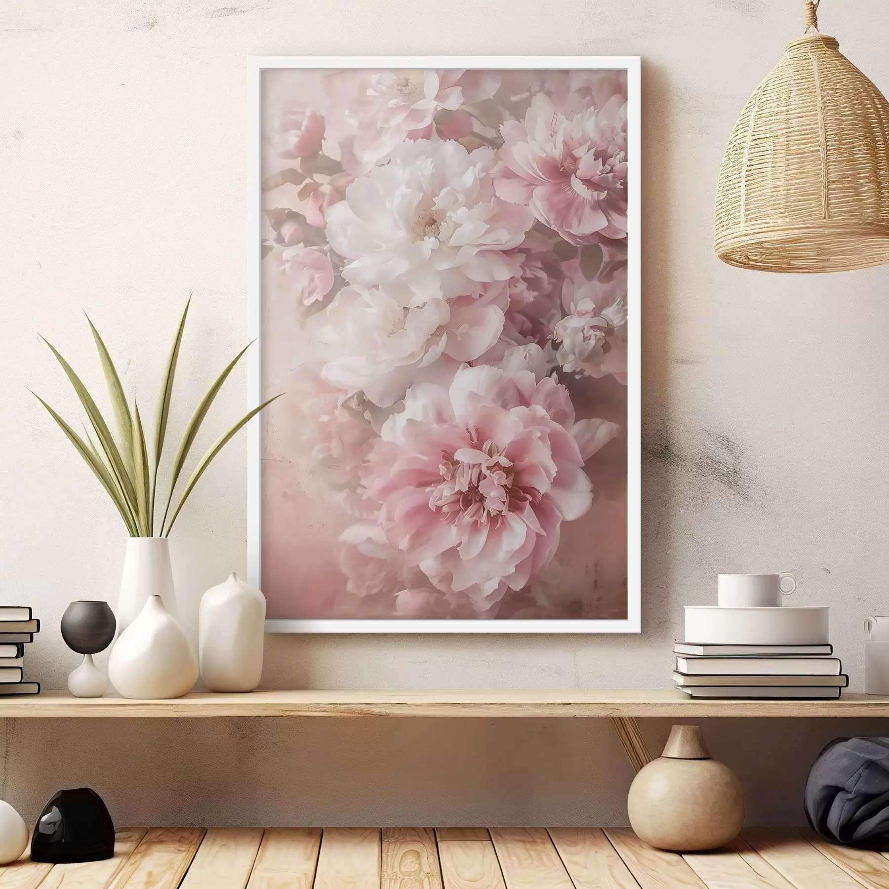 carta da parati Delicati fiori di peonia nr. f48566