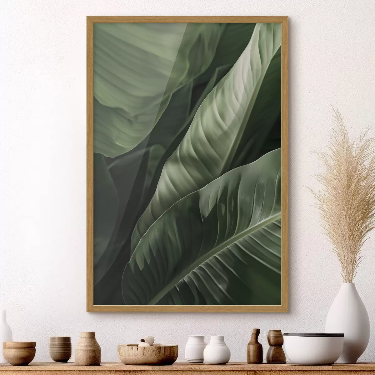 Poster Botanica, foglie tropicali f48577