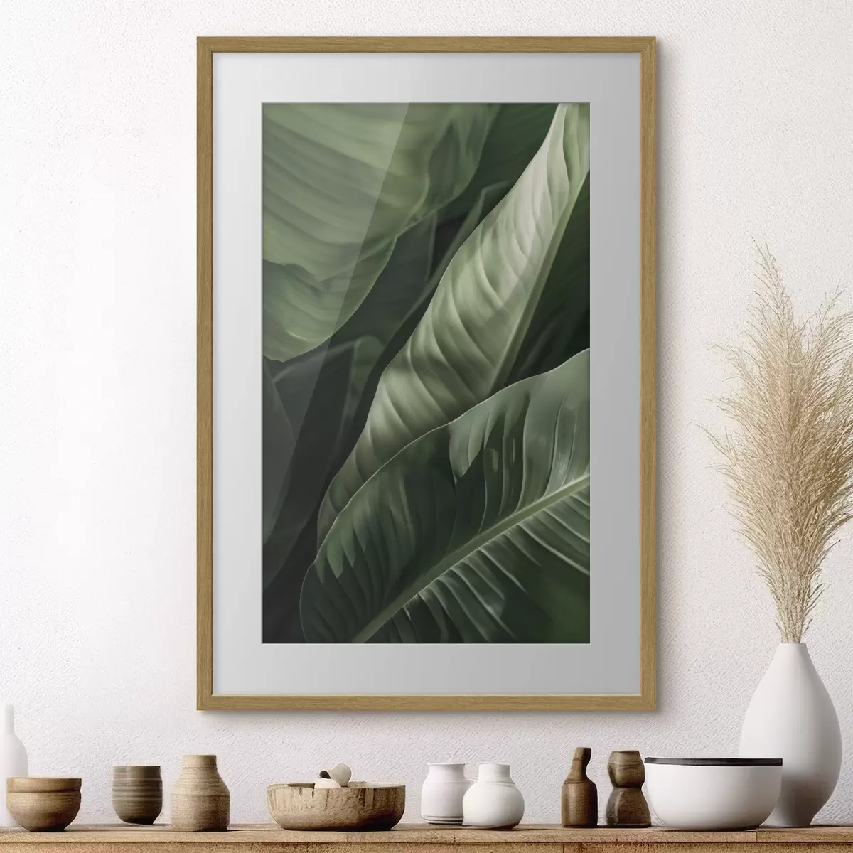 Poster Botanica, foglie tropicali f48577