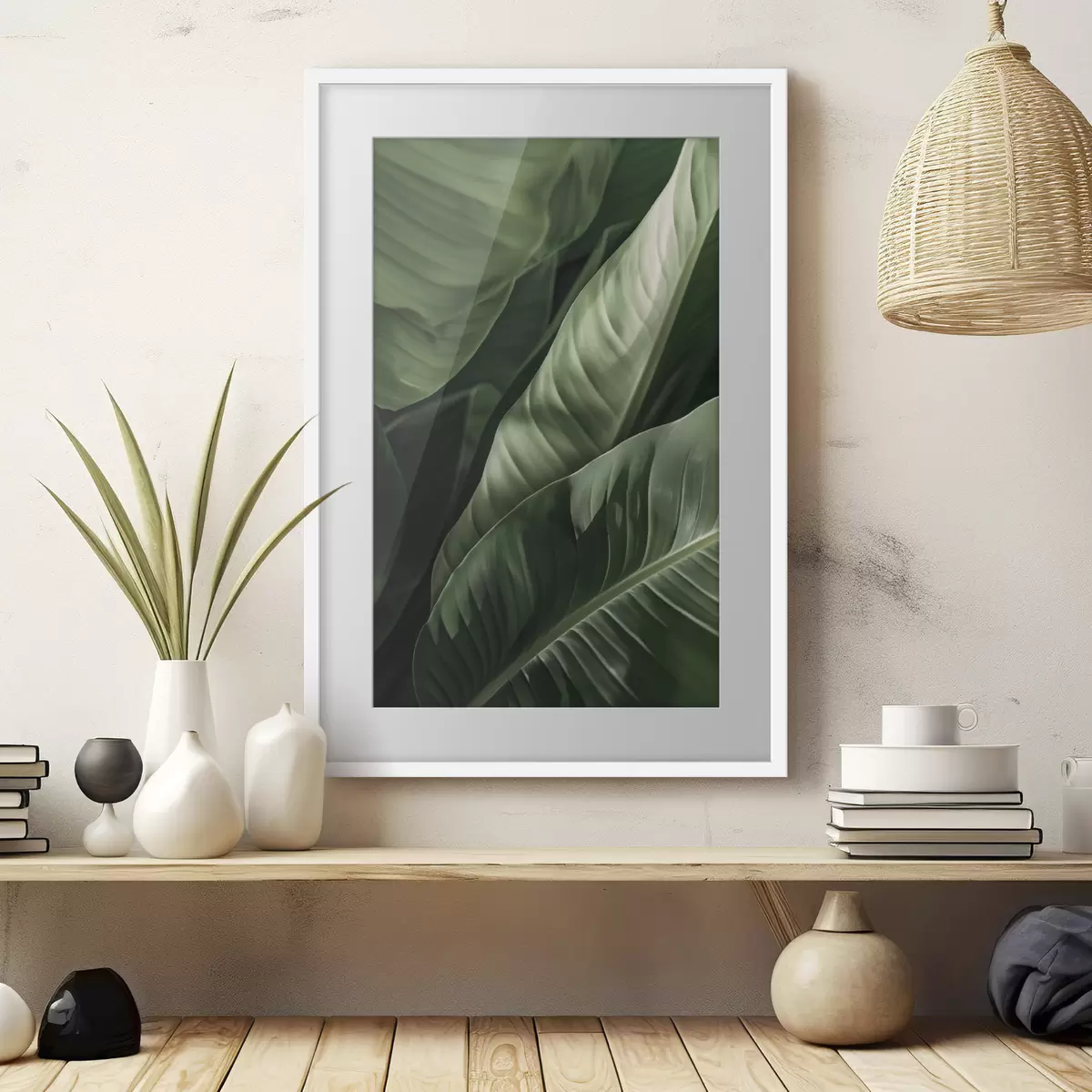 Poster Botanica, foglie tropicali f48577