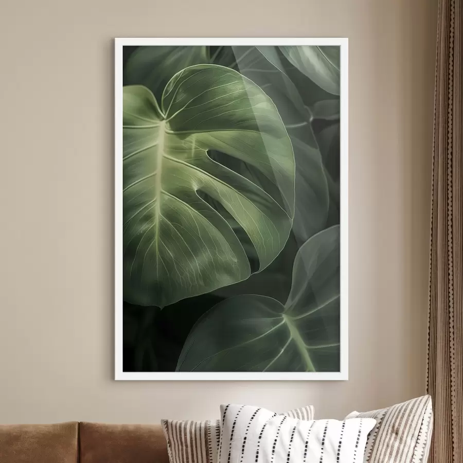 carta da parati Grandi foglie tropicali nr. f48578