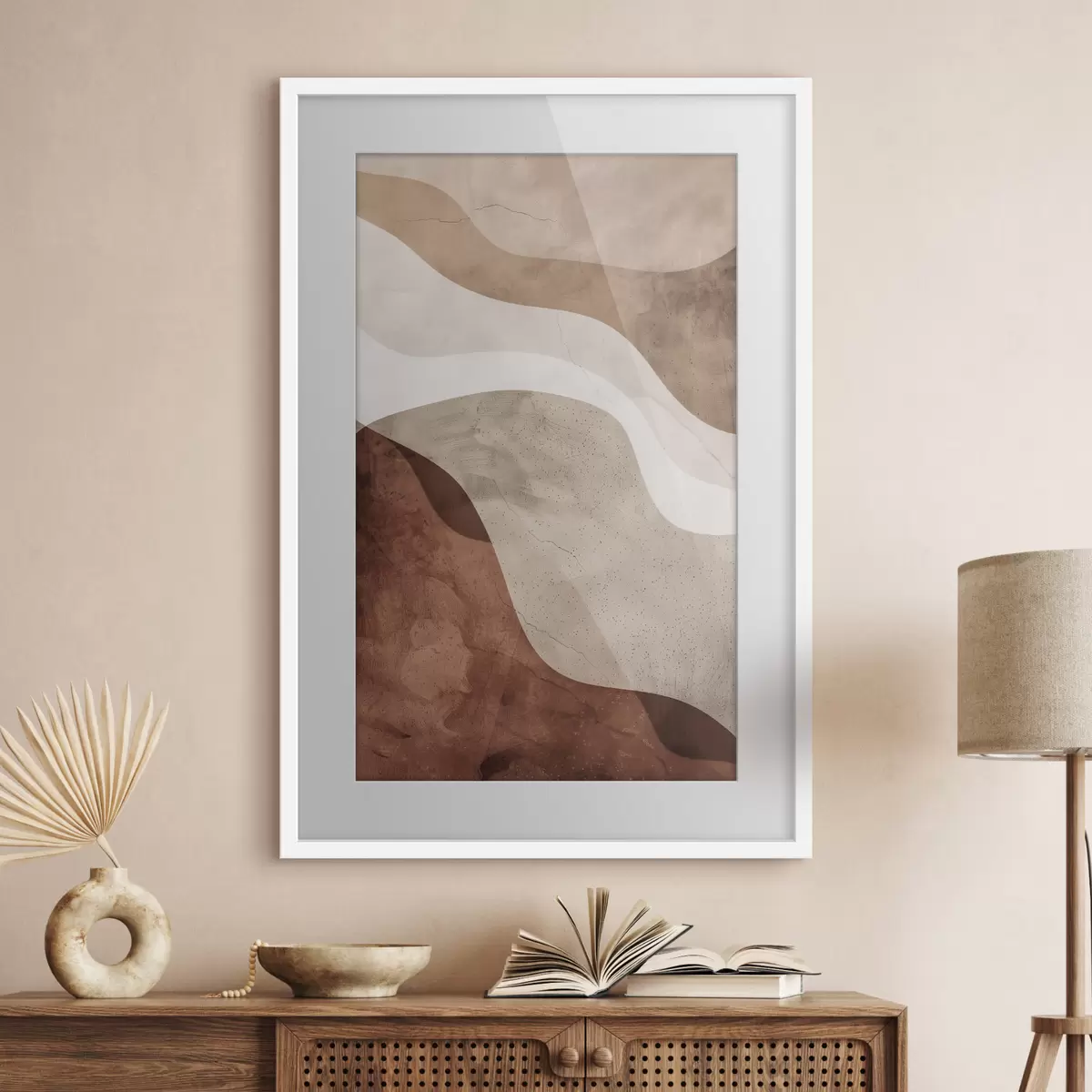 Poster Astrazione moderna, tonalità calde f48580