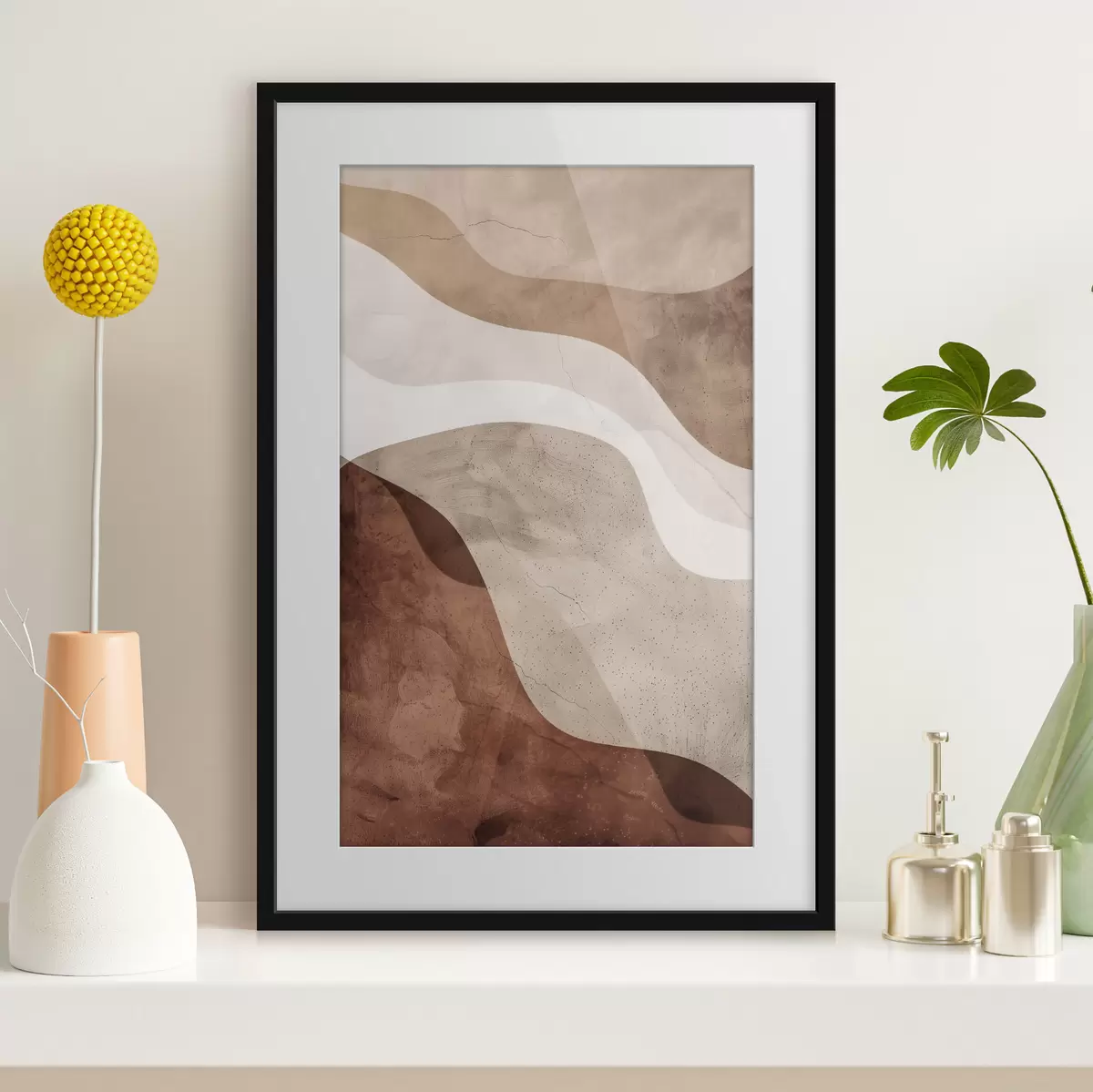 Poster Astrazione moderna, tonalità calde f48580