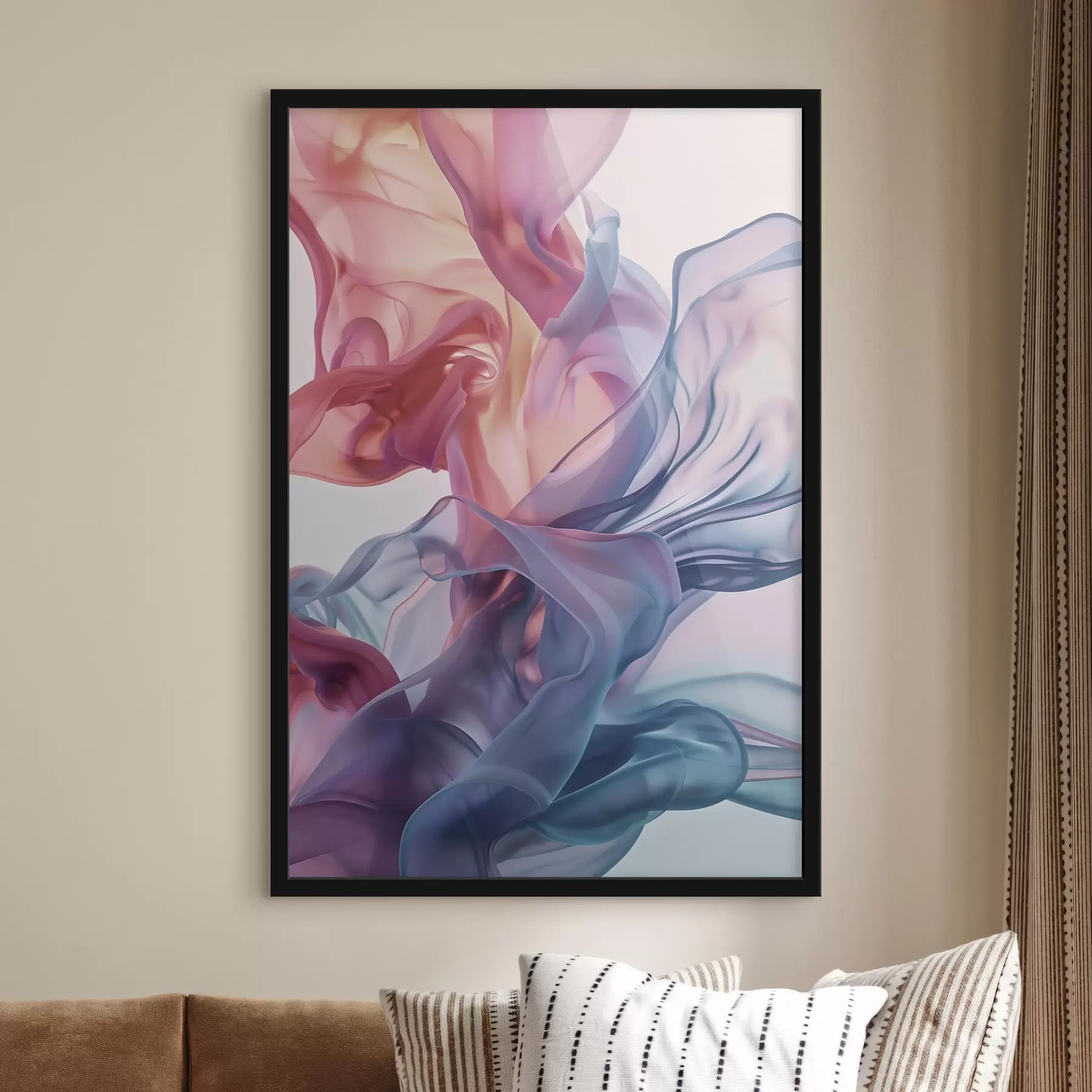 carta da parati Astrazione luminosa, onde colorate, stile contemporaneo nr. f48581