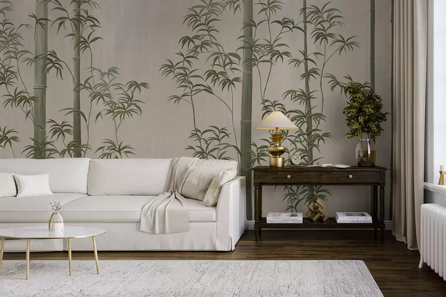 carta da parati Bambù verde chiaro  nr. w05120v1