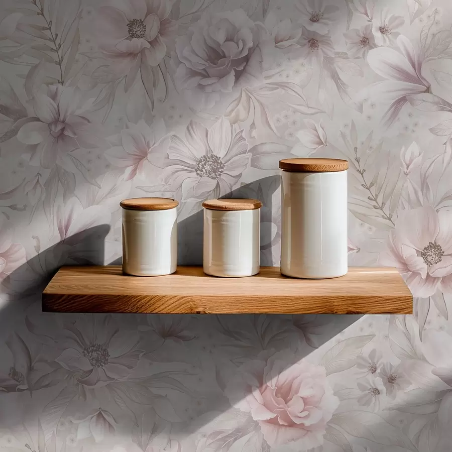 carta da parati Motivo leggero con grandi fiori delicati nr. a01133