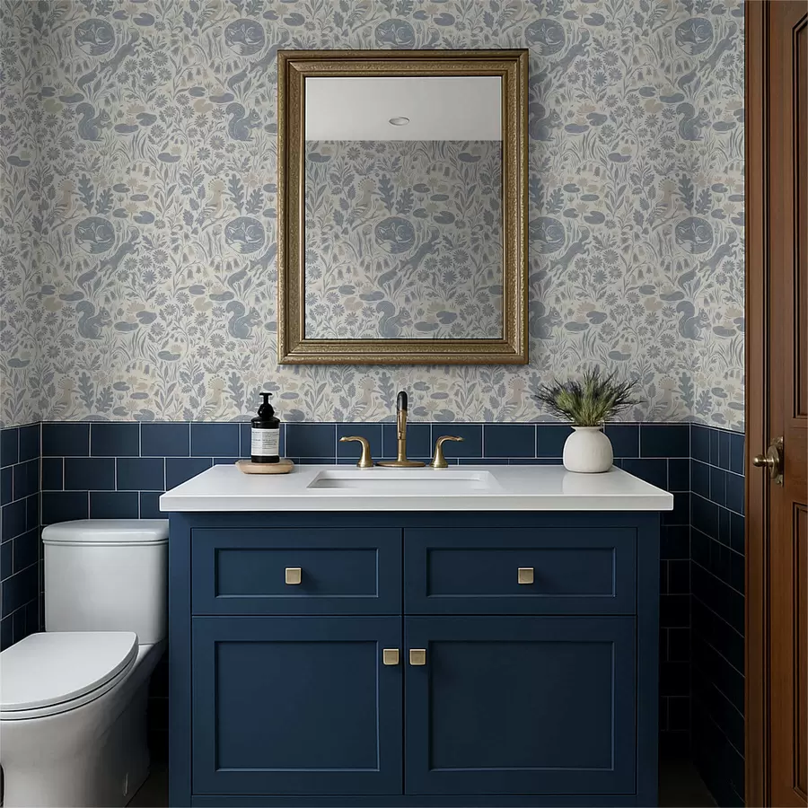 carta da parati Motivo decorativo con animali della foresta nr. a01158