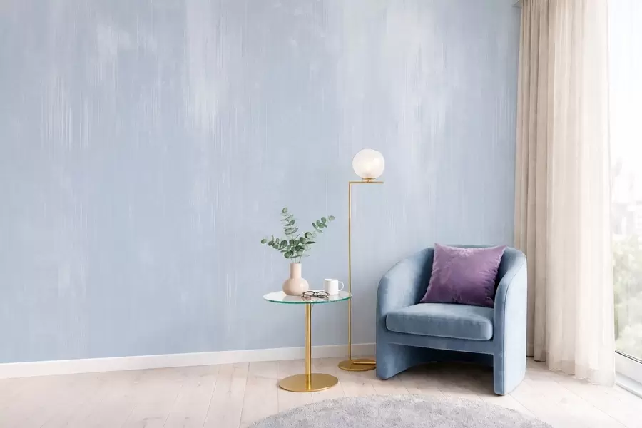 carta da parati Sfondo azzurro con una delicata trama verticale nr. w05121v1