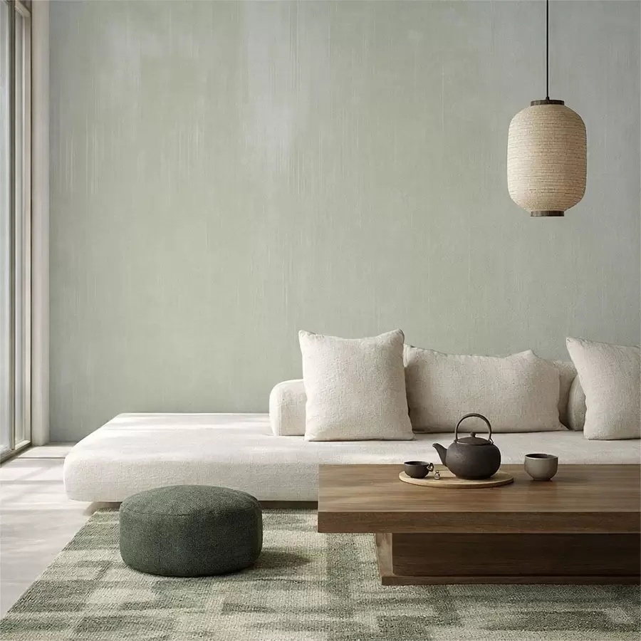 carta da parati Sfondo verde chiaro con una leggera trama verticale nr. w05121v3