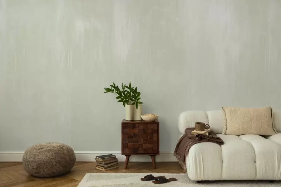 carta da parati Sfondo verde chiaro con una leggera trama verticale nr. w05121v3