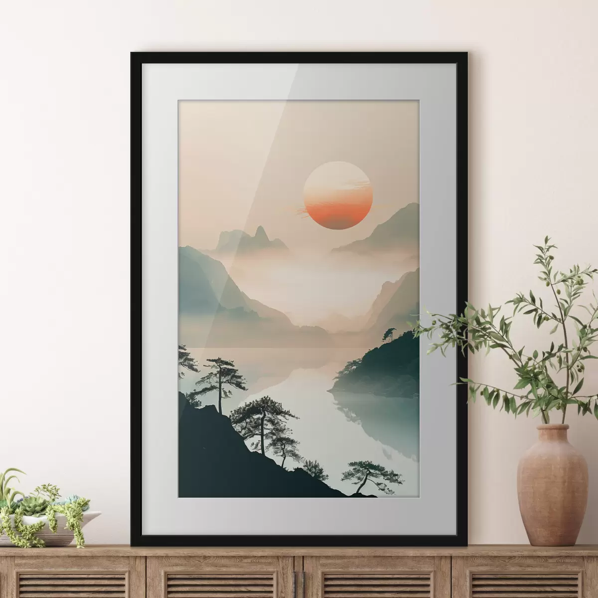 Poster Rami di bambù, stile orientale f48632
