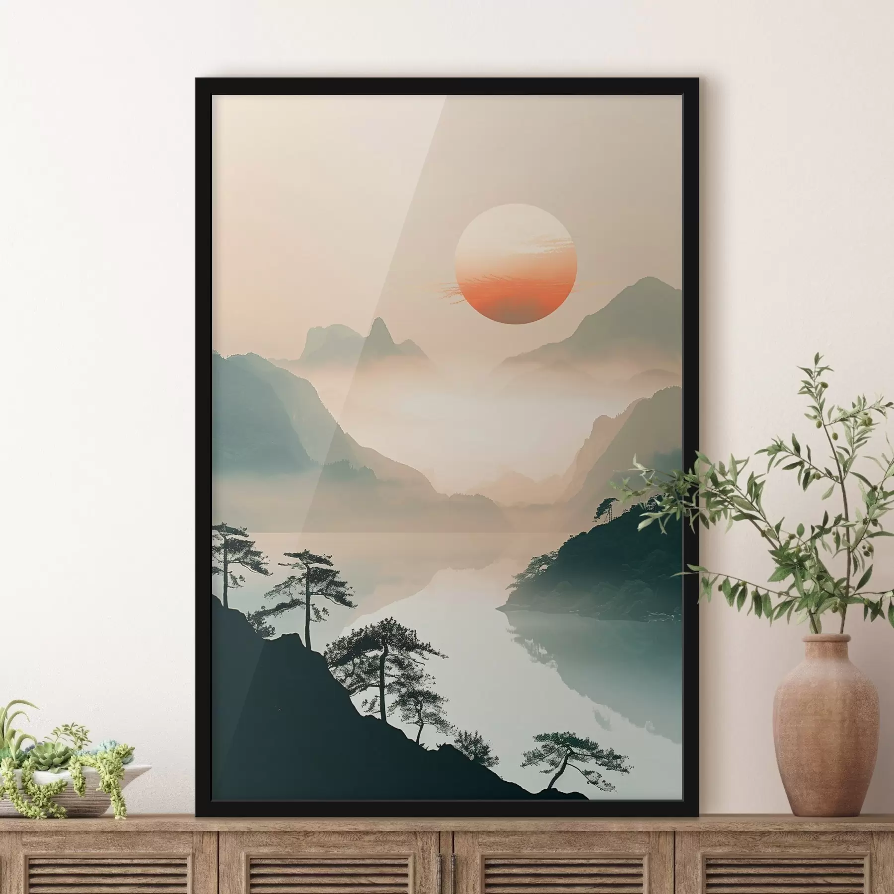 carta da parati Rami di bambù, stile orientale nr. f48632