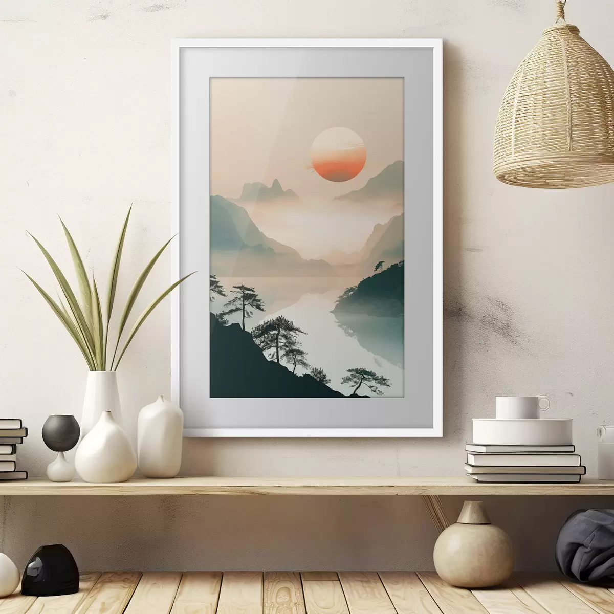 Poster Rami di bambù, stile orientale f48632