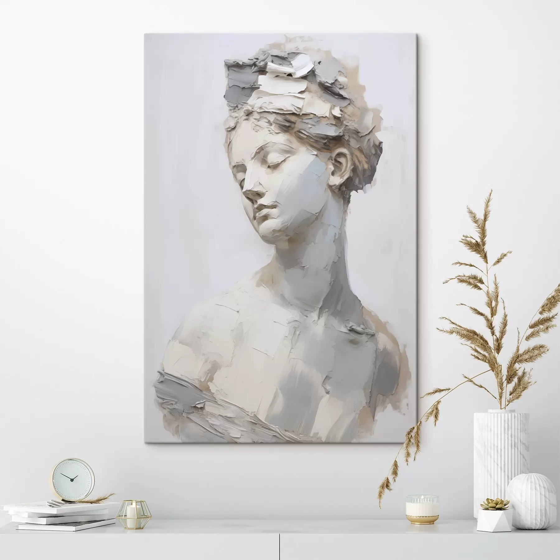 carta da parati Busto antico di donna, imitazione di un dipinto nr. s48670
