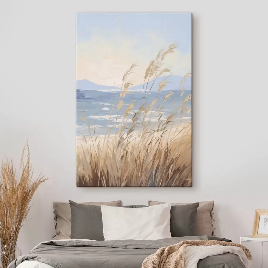 carta da parati Dipinto che riproduce un paesaggio costiero nr. s48679