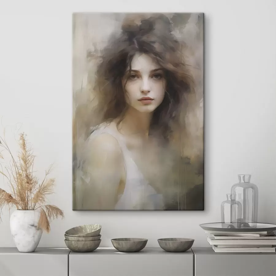 carta da parati Dipinto che imita una ragazza nr. s48683