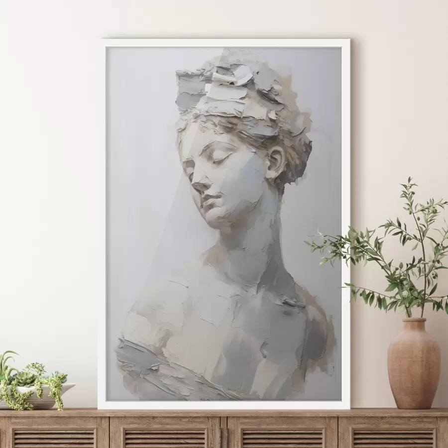 carta da parati Busto antico di donna, imitazione di un dipinto nr. f48670