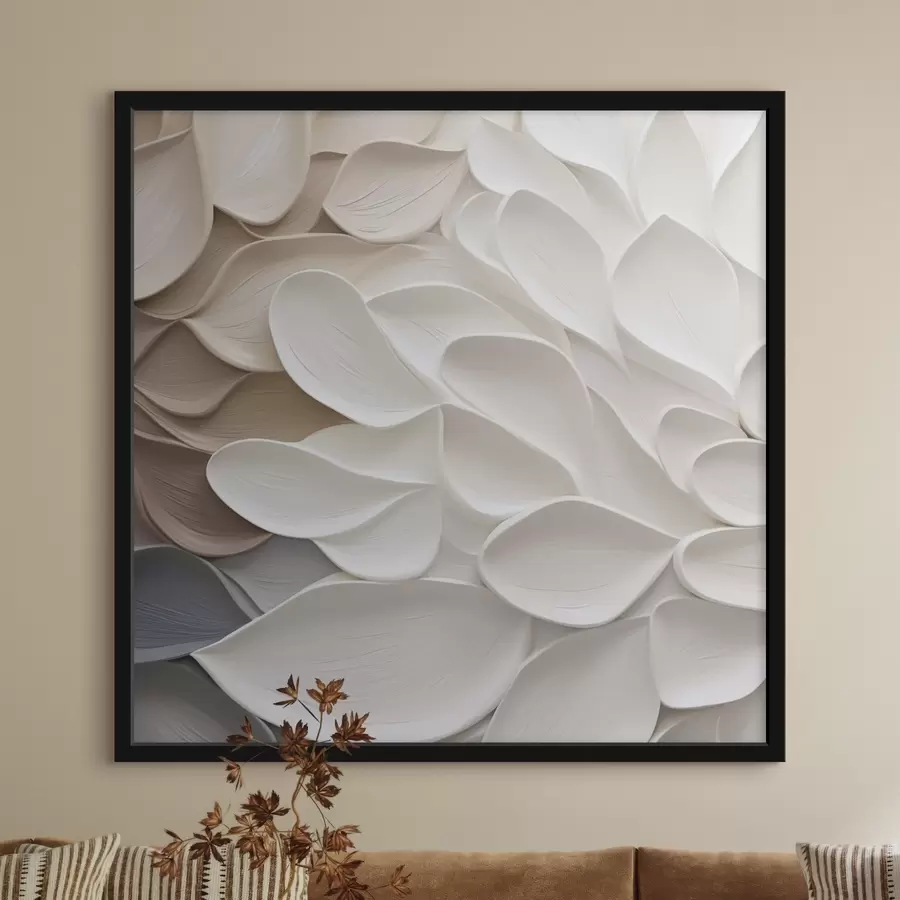 carta da parati Petali astratti: imitazione di un dipinto nr. f48676