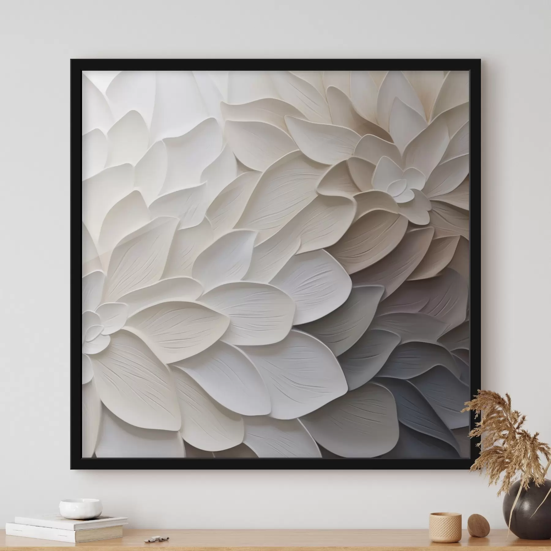 carta da parati Petali astratti: imitazione di un dipinto nr. f48677