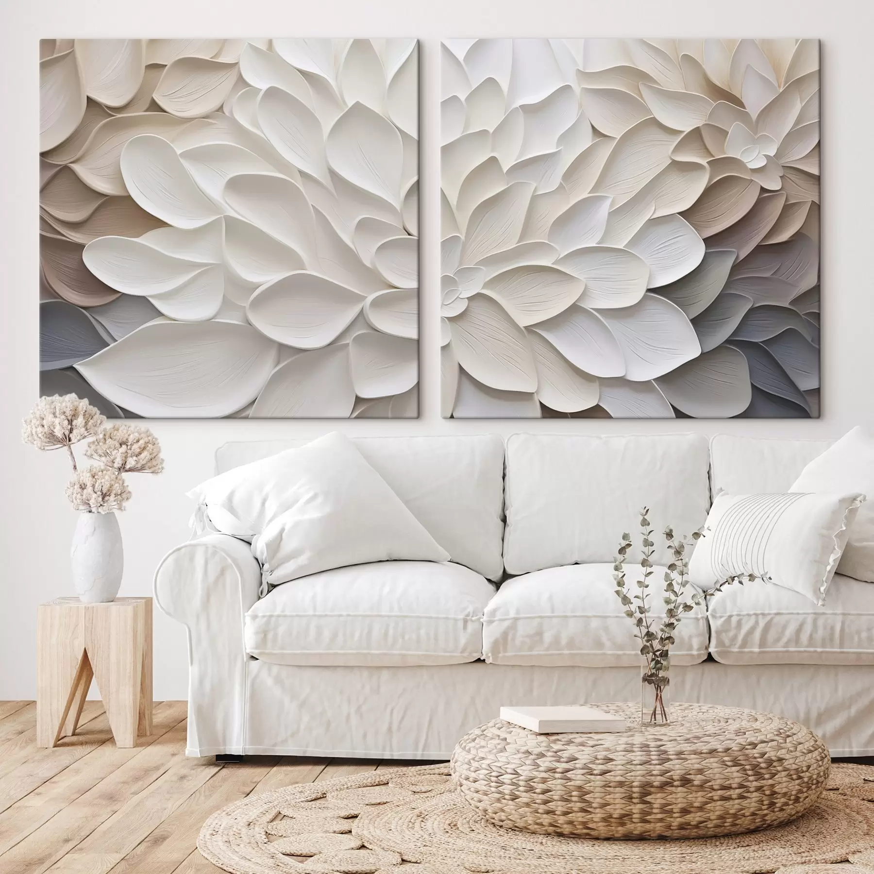 carta da parati Petali astratti: imitazione di un dipinto nr. m30296