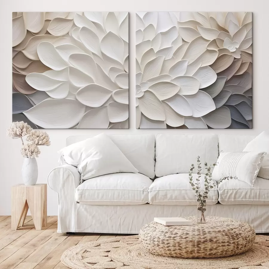 carta da parati Petali astratti: imitazione di un dipinto nr. m30296