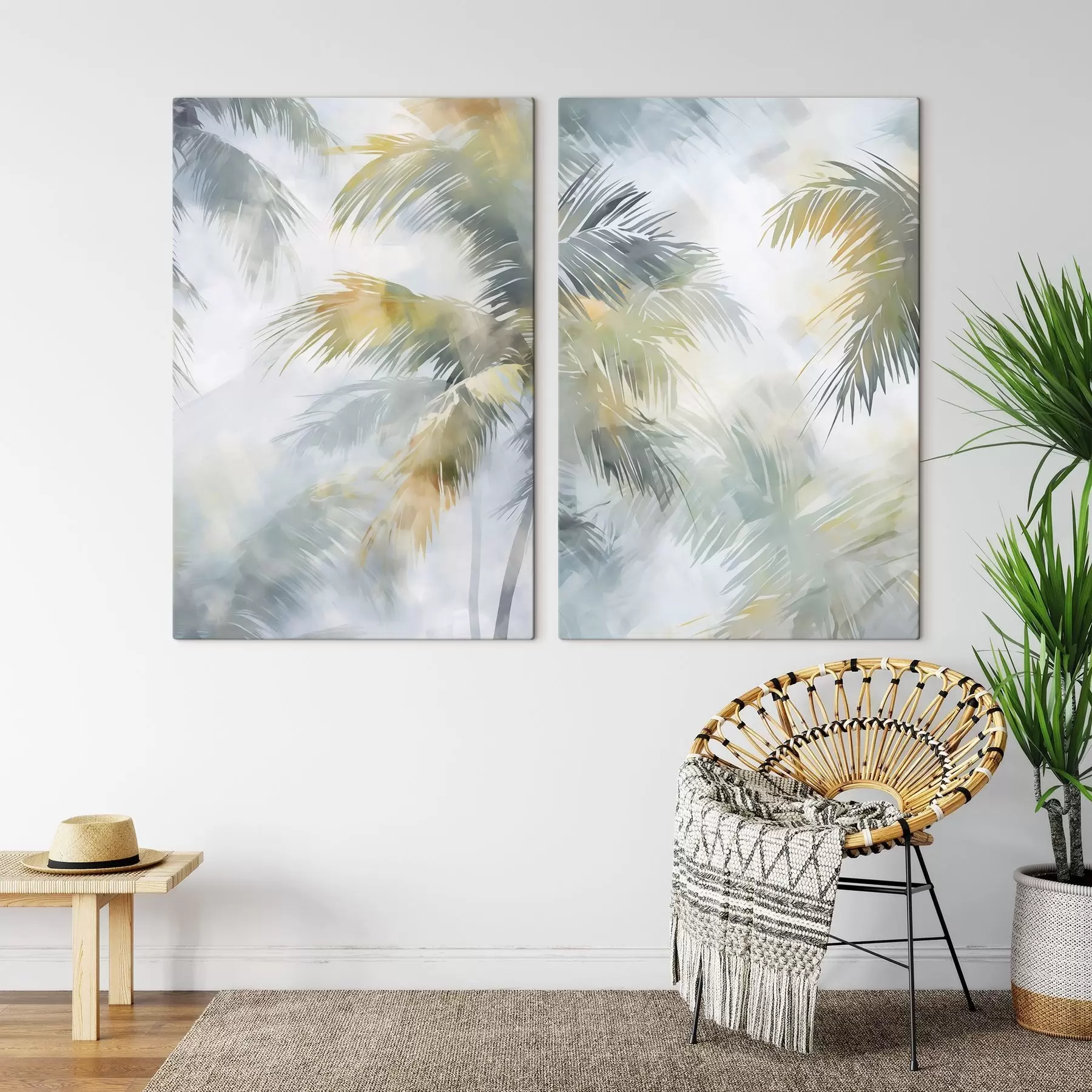 carta da parati Raffigurazione astratta della vegetazione in pittura nr. m30301