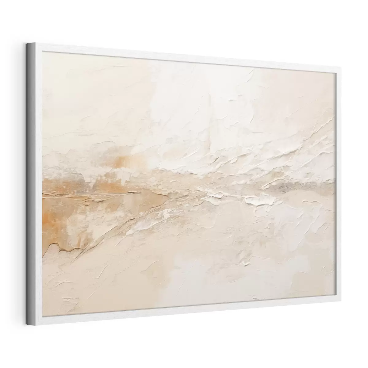 Poster Motivo astratto con pennellate color beige caldo f48625