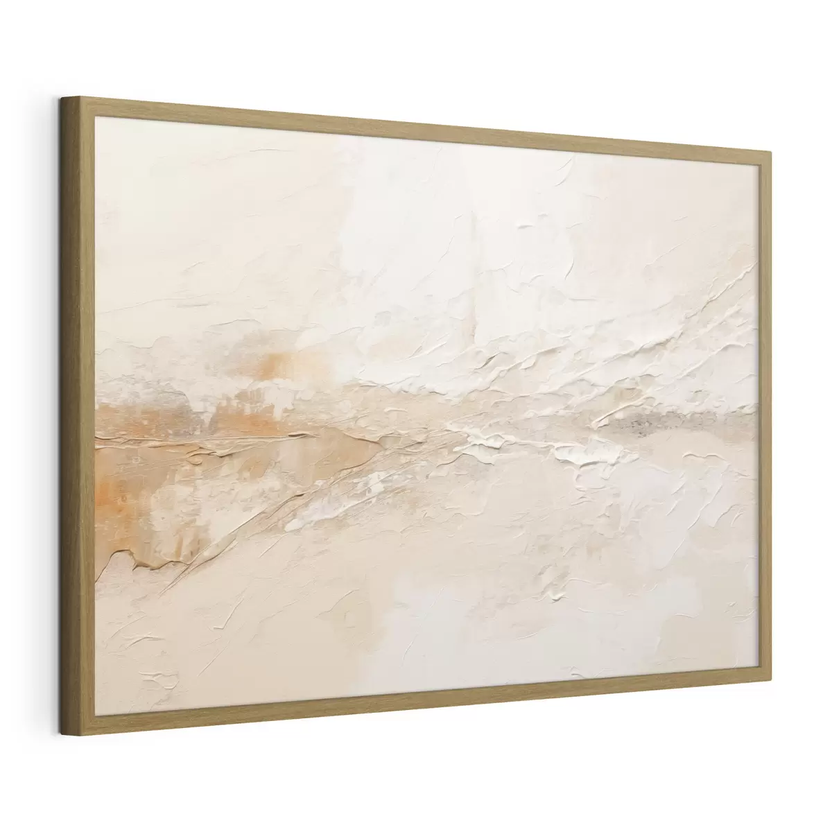 Poster Motivo astratto con pennellate color beige caldo f48625